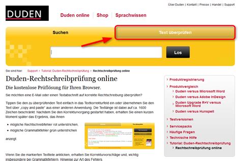 duden online|Kostenlose Rechtschreibprüfung